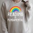 Bookworm Literature I Book Nerd I Reading Is Fundamental Raglan Sleeve Sweatshirt Heather Forest