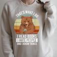 Bookworm I Bookworm I Read Books Hate People Anti Social Raglan Sleeve Sweatshirt Heather Forest