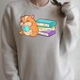 Bookworm Reading Hamster Books Raglan Sleeve Sweatshirt Heather Forest Bookworm Reading Hamster Books Raglan Sleeve Sweatshirt Heather Forest