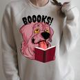 BOOOKS Zombie Dog Reading a Book Halloween Teacher For Men Women Kids Raglan Sleeve Sweatshirt Heather Forest BOOOKS Zombie Dog Reading a Book Halloween Teacher For Men Women Kids Raglan Sleeve Sweatshirt Heather Forest