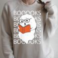 Booooks Cute Ghost Reading Books Halloween For Teacher &Kids Raglan Sleeve Sweatshirt Heather Forest Booooks Cute Ghost Reading Books Halloween For Teacher &Kids Raglan Sleeve Sweatshirt Heather Forest