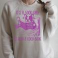 Boston Terrier Reading Book Good Day To Read a Book Raglan Sleeve Sweatshirt Heather Forest Boston Terrier Reading Book Good Day To Read a Book Raglan Sleeve Sweatshirt Heather Forest