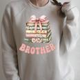 Brother Book First Chapter Birthday Family Matching Party Raglan Sleeve Sweatshirt Heather Forest