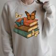 Butterflies And Books Cute Butterfly Raglan Sleeve Sweatshirt Heather Forest Butterflies And Books Cute Butterfly Raglan Sleeve Sweatshirt Heather Forest