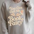 You Can Call Me Book Fairy Reading Magical Hobby Raglan Sleeve Sweatshirt Heather Forest
