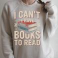 I Can't I Have Books To Read Reading Raglan Sleeve Sweatshirt Heather Forest I Can't I Have Books To Read Reading Raglan Sleeve Sweatshirt Heather Forest