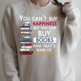 You Can't Buy Happiness But You Can Buy Books Raglan Sleeve Sweatshirt Heather Forest