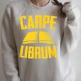 Carpe Librum Latin Language Lover Book Reading LIterary Raglan Sleeve Sweatshirt Heather Forest Carpe Librum Latin Language Lover Book Reading LIterary Raglan Sleeve Sweatshirt Heather Forest
