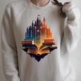 Castle Of Books Imagination Art Book Lover Raglan Sleeve Sweatshirt Heather Forest Castle Of Books Imagination Art Book Lover Raglan Sleeve Sweatshirt Heather Forest