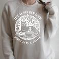 Cat Book And Coffee Make Life Beautiful Cat Mum Raglan Sleeve Sweatshirt Heather Forest