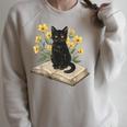 Cat On Book Flowers Cute Kitten Kitty Women Girls Kids Raglan Sleeve Sweatshirt Heather Forest Cat On Book Flowers Cute Kitten Kitty Women Girls Kids Raglan Sleeve Sweatshirt Heather Forest