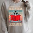 Cat I Read Books I Drink Coffee And I Know Things Book For Men Women Raglan Sleeve Sweatshirt Heather Forest