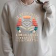 Cat And Reading For Book And Cat Lover Raglan Sleeve Sweatshirt Heather Forest