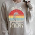 Catch Some Rays Vintage Retro Drink Tea Read Books Be Happy Adult Raglan Sleeve Sweatshirt Heather Forest Catch Some Rays Vintage Retro Drink Tea Read Books Be Happy Adult Raglan Sleeve Sweatshirt Heather Forest