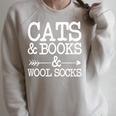 Cats And Books And Wool Socks Raglan Sleeve Sweatshirt Heather Forest Cats And Books And Wool Socks Raglan Sleeve Sweatshirt Heather Forest