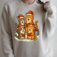 Cats Reading Books Christmas Tree Raglan Sleeve Sweatshirt Heather Forest Cats Reading Books Christmas Tree Raglan Sleeve Sweatshirt Heather Forest