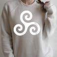 Celtic Knot Book Of Kells Occult Pagan Paganism Raglan Sleeve Sweatshirt Heather Forest