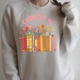 Chapter 10th Birthday Bookworm 10 Years Old For Book Loves Raglan Sleeve Sweatshirt Heather Forest