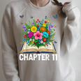 Chapter 11th Birthday Bookworm 11 Years Old For Book Loves Raglan Sleeve Sweatshirt Heather Forest