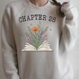 Chapter 28 Book Lovers & Readers 28th Birthday Wildflowers Raglan Sleeve Sweatshirt Heather Forest Chapter 28 Book Lovers & Readers 28th Birthday Wildflowers Raglan Sleeve Sweatshirt Heather Forest