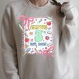Chapter 3 Years Old 3rd Birthday Book Lover Coquette Bow Raglan Sleeve Sweatshirt Heather Forest