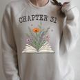 Chapter 31 Book Lovers & Readers 31st Birthday Wildflowers Raglan Sleeve Sweatshirt Heather Forest Chapter 31 Book Lovers & Readers 31st Birthday Wildflowers Raglan Sleeve Sweatshirt Heather Forest