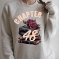 Chapter 48 48th Birthday Women Book Lovers Its My Birthday Raglan Sleeve Sweatshirt Heather Forest