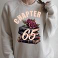 Chapter 65 65th Birthday Women Book Lovers Its My Birthday Raglan Sleeve Sweatshirt Heather Forest