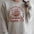 Chapter 79 Book Readers Flower Lovers 79th Birthday Girls Raglan Sleeve Sweatshirt Heather Forest