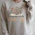 Chapter Fifty 1976 50th Birthday Wildflower Book 50 Year Old Raglan Sleeve Sweatshirt Heather Forest