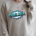 Chelsea Comic Book Style Splash Raglan Sleeve Sweatshirt Heather Forest
