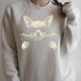 Chihuahua Reading Book Sunglasses Vintage Graphic Raglan Sleeve Sweatshirt Heather Forest