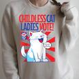 Childless Cat Ladies Vote Kamala Harris Cute Comic Book Cat Raglan Baseball Tee Raglan Sleeve Sweatshirt Heather Forest