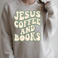 Christian Book Lover Coffee And Jesus Faith Reading Raglan Sleeve Sweatshirt Heather Forest Christian Book Lover Coffee And Jesus Faith Reading Raglan Sleeve Sweatshirt Heather Forest