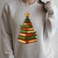 Christmas Book Tree Bookshelf Holiday For Readers Librarians Raglan Sleeve Sweatshirt Heather Forest Christmas Book Tree Bookshelf Holiday For Readers Librarians Raglan Sleeve Sweatshirt Heather Forest