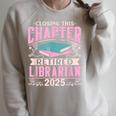 Closing This Chapter Retired Librarian 2025 Book Retirement Raglan Sleeve Sweatshirt Heather Forest Closing This Chapter Retired Librarian 2025 Book Retirement Raglan Sleeve Sweatshirt Heather Forest