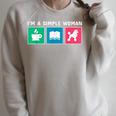 Coffee Books And Poodle Dog Men Women Kids Raglan Sleeve Sweatshirt Heather Forest