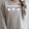 Coffee Crochet Book Lovers Ever Tee- TODAY'S SCHEDULE Funny Raglan Sleeve Sweatshirt Heather Forest