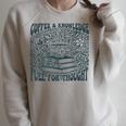 Coffee Knowledge Fuel For Thought Book Lover Reading Raglan Sleeve Sweatshirt Heather Forest Coffee Knowledge Fuel For Thought Book Lover Reading Raglan Sleeve Sweatshirt Heather Forest