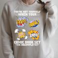 Comic Book Collecting Gear Collection Comics Collector Raglan Sleeve Sweatshirt Heather Forest