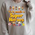 Comic Book Super Hero Student Spanish Teacher Tshirt Men Women Kids Raglan Sleeve Sweatshirt Heather Forest