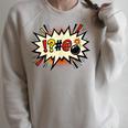 Comic Book Swear Bubble Pop Art Explosion Humor Raglan Sleeve Sweatshirt Heather Forest Comic Book Swear Bubble Pop Art Explosion Humor Raglan Sleeve Sweatshirt Heather Forest