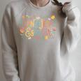 Consejera Escolar Cute Floral Counselor With Books & Owl Raglan Sleeve Sweatshirt Heather Forest