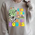 Cool Kids Read Books Teacher Bookworm Librarian Book Lover Raglan Sleeve Sweatshirt Heather Forest