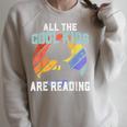 All The Cool Kids Are Reading For a Book Lovers Raglan Sleeve Sweatshirt Heather Forest