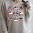 Coquette Bow Book US Flag 4th Of July Librarian Bookworm Raglan Sleeve Sweatshirt Heather Forest Coquette Bow Book US Flag 4th Of July Librarian Bookworm Raglan Sleeve Sweatshirt Heather Forest