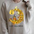 Cozy Halloween Coloring Book Adult Coloring Raglan Sleeve Sweatshirt Heather Forest