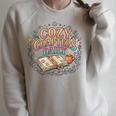 Cozy Reading Habit Daily Book Lover Lifestyle Raglan Sleeve Sweatshirt Heather Forest