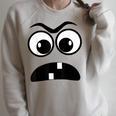 Creepy Face Carrot Halloween Book Character Costume Raglan Sleeve Sweatshirt Heather Forest Creepy Face Carrot Halloween Book Character Costume Raglan Sleeve Sweatshirt Heather Forest