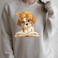 Cute Beagle Puppy Reading Book Lover Dog Animal Graphic Raglan Sleeve Sweatshirt Heather Forest Cute Beagle Puppy Reading Book Lover Dog Animal Graphic Raglan Sleeve Sweatshirt Heather Forest